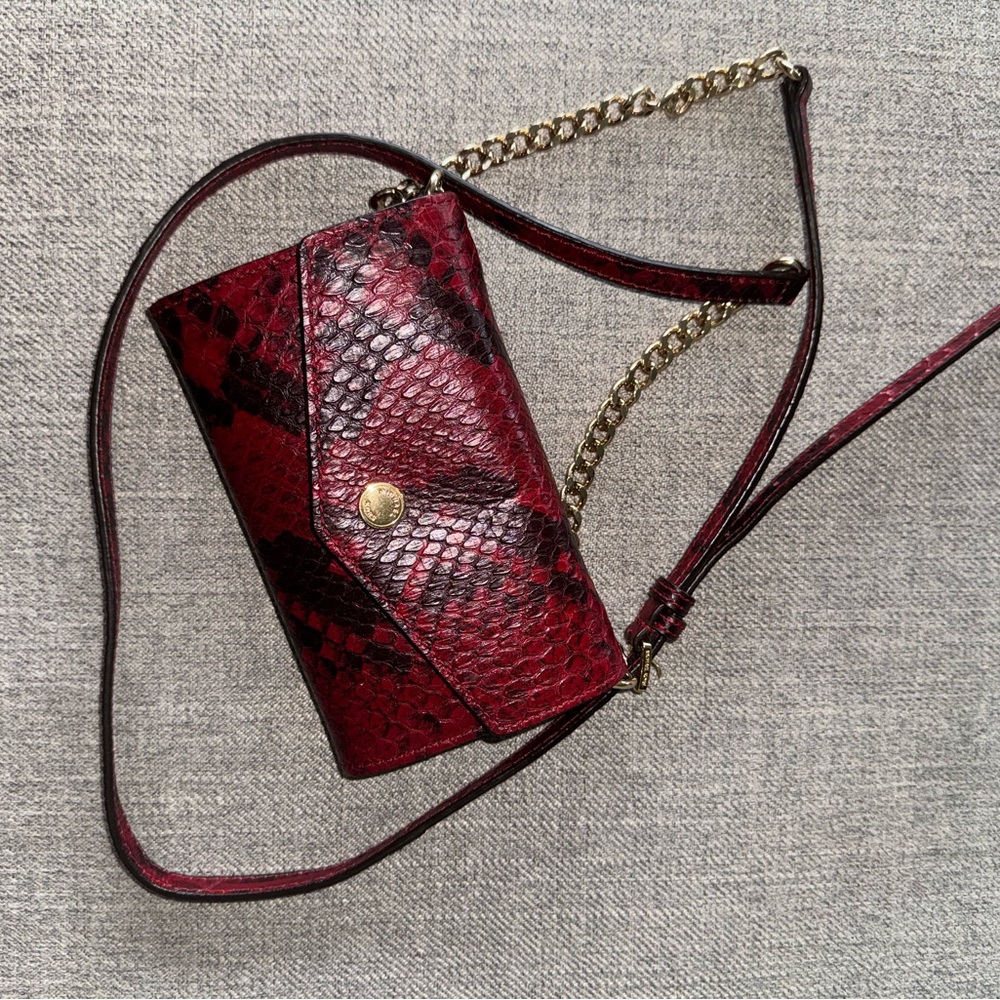 NWOT Michael Kors Python Collection Crossbody with Removable Strap - Picture 11 of 11